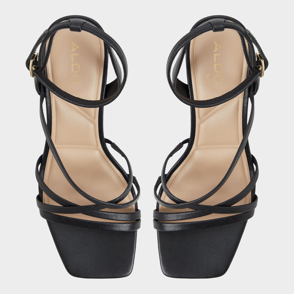 Esther Black Women's Block heels - Strappy heeled sandal, Block heel | Aldo on sale