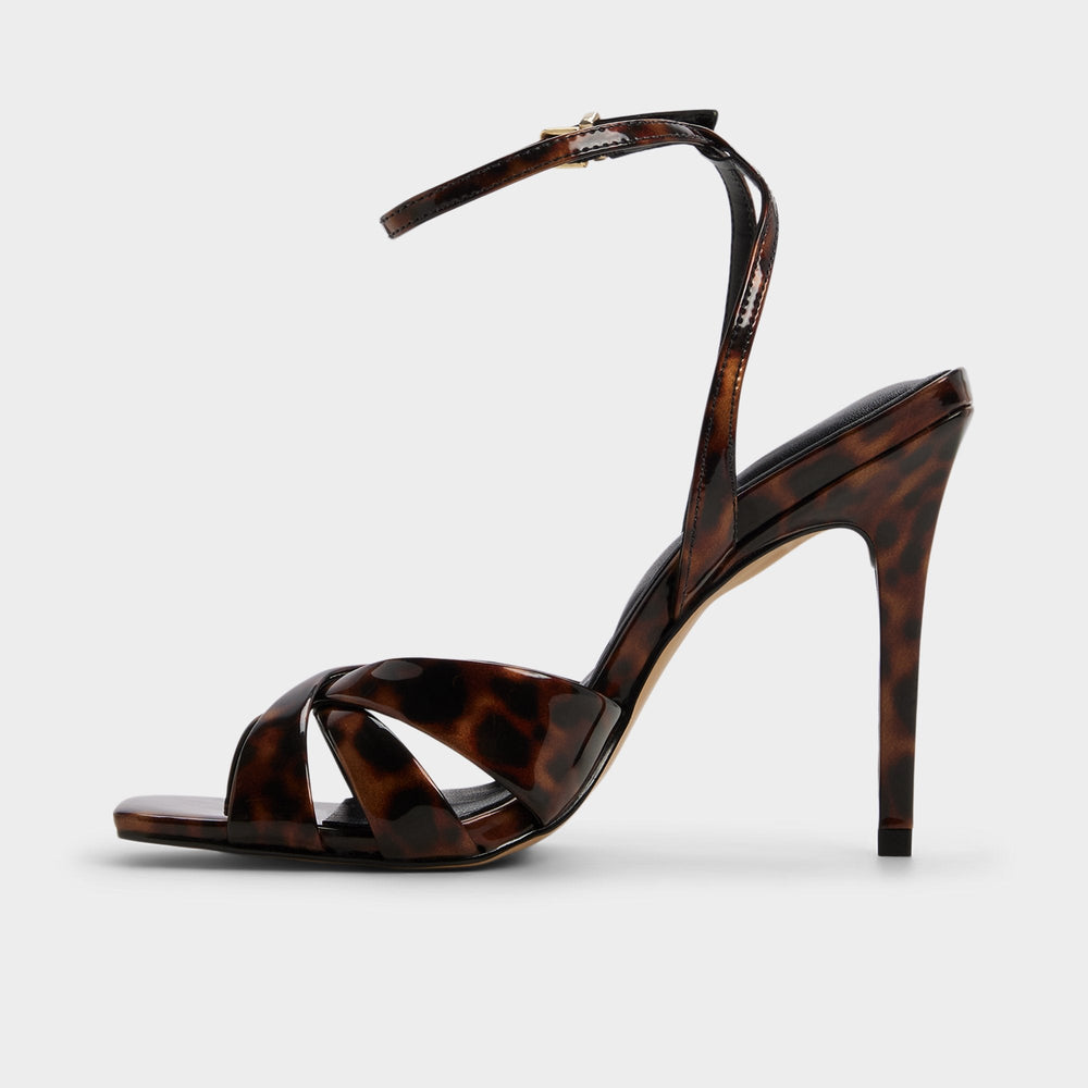 Meteora in Open Brown - Strappy heeled sandal, Stiletto heel | Aldo for sale