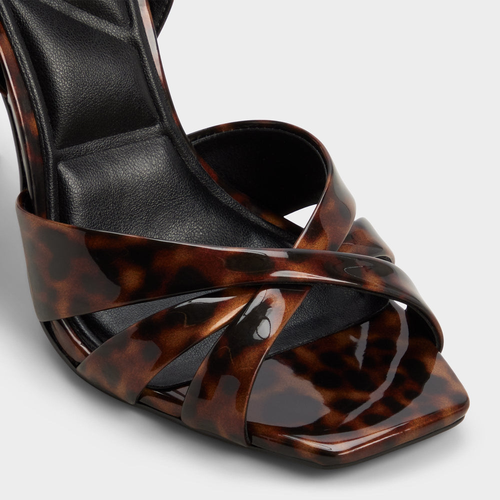 Meteora in Open Brown - Strappy heeled sandal, Stiletto heel | Aldo for sale