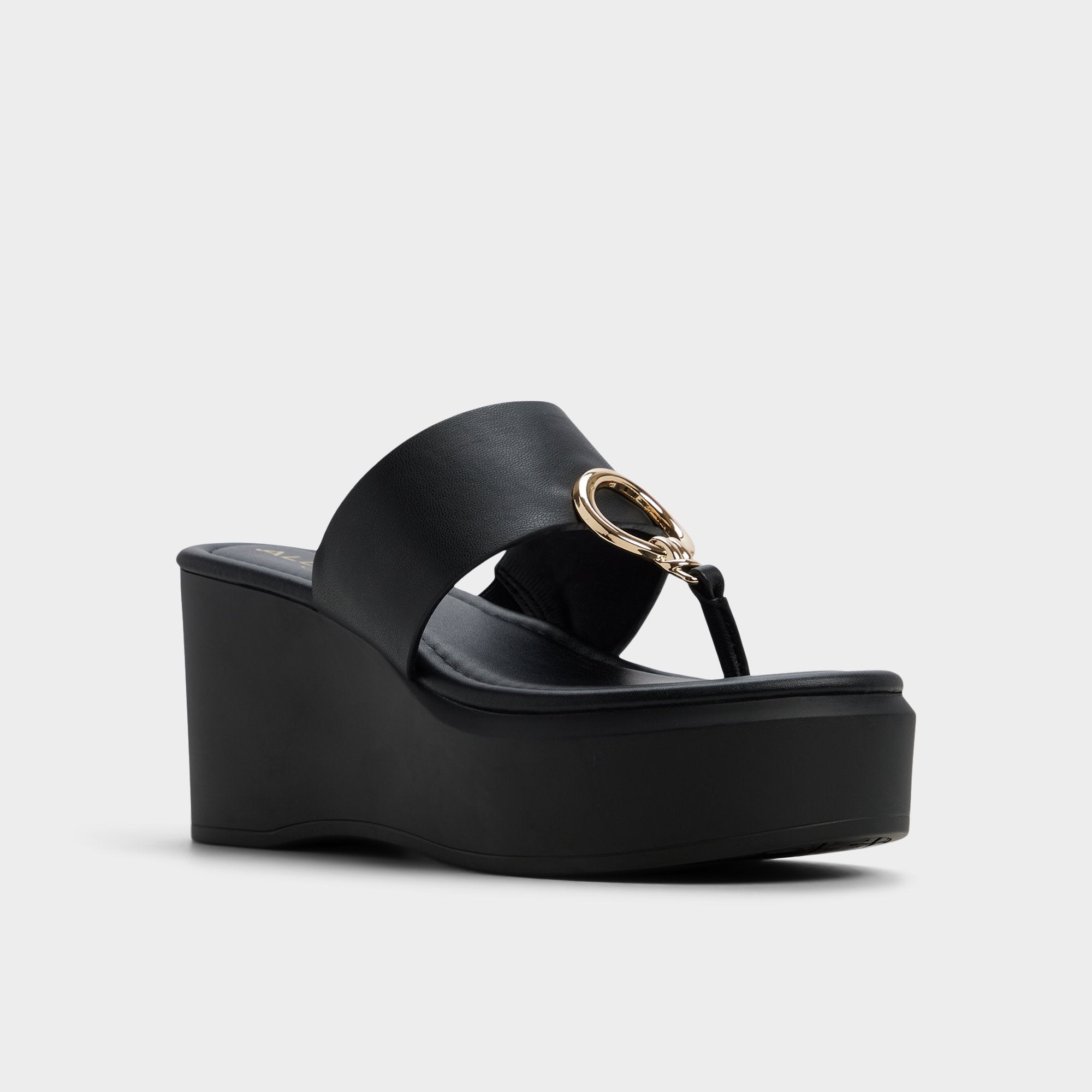 Friegan in Black - Slide sandal, Wedge heel | Aldo online