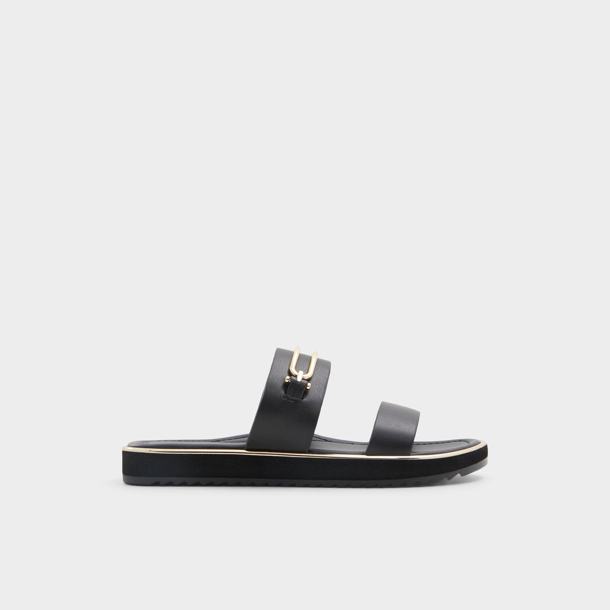 Lagoon Other Black Women's Strappy sandals - Strappy flat sandal, Footbed sandal | Aldo outlet