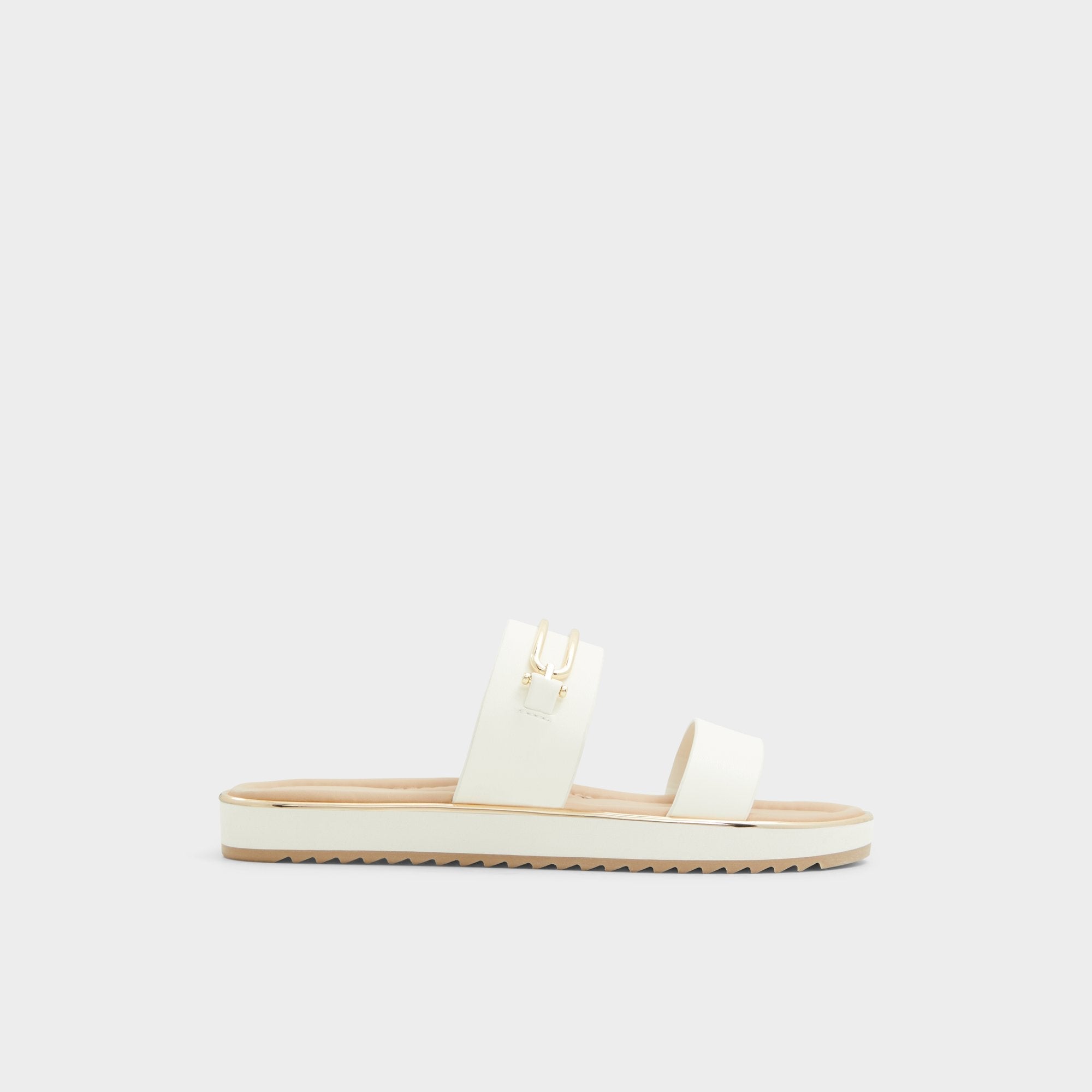 Lagoon White Women's Strappy sandals - Slide sandal, Footbed sandal | Aldo on sale