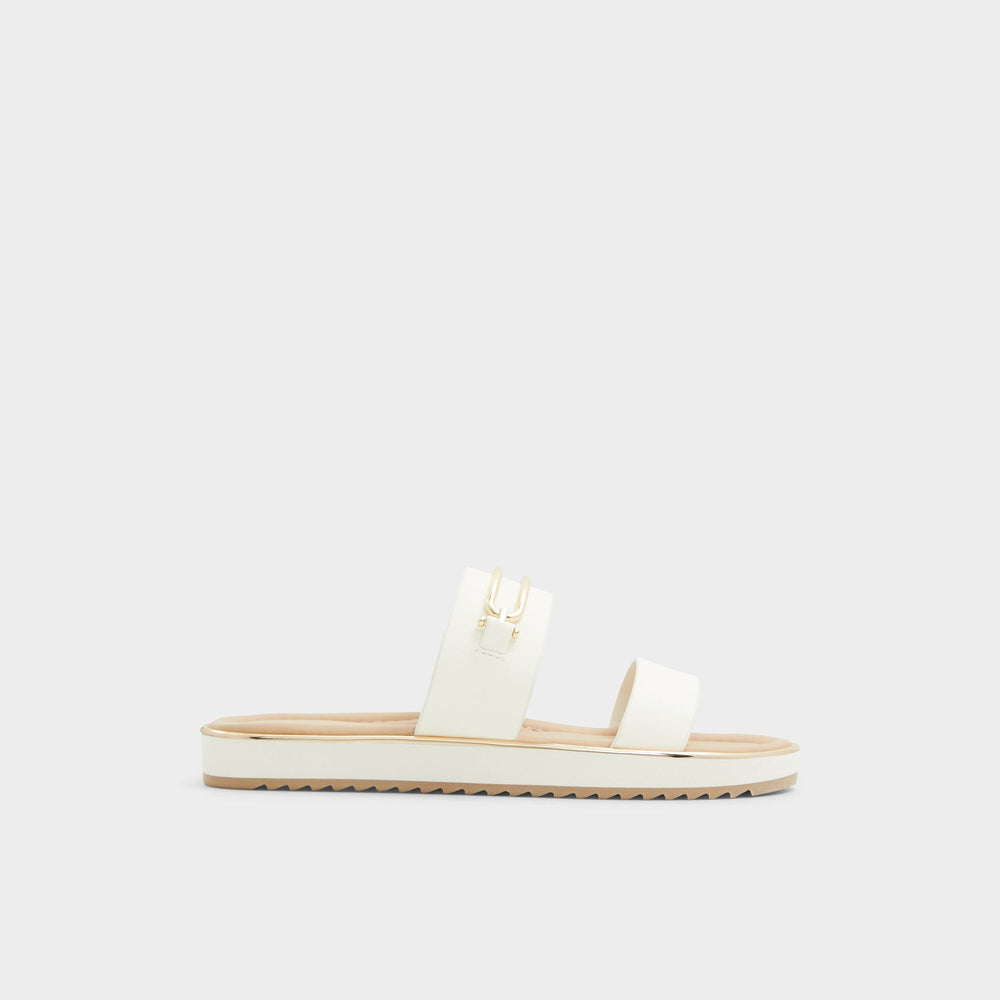 Lagoon White Women's Strappy sandals - Slide sandal, Footbed sandal | Aldo on sale