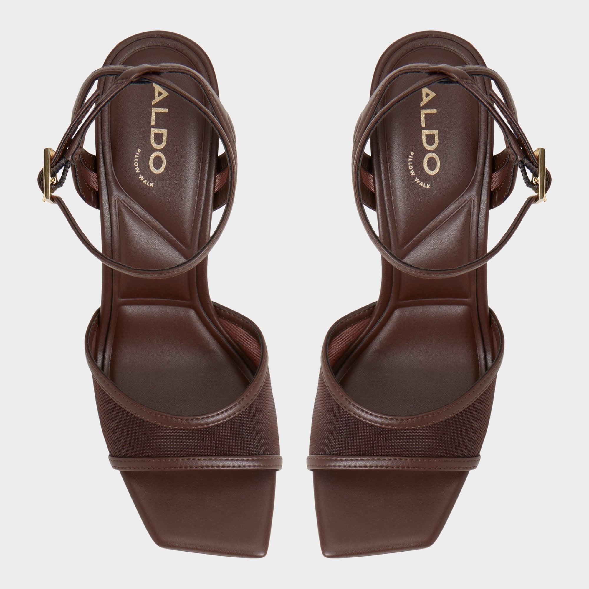 Sharra in Dark Brown - Strappy heeled sandal, Stiletto heel | Aldo for sale