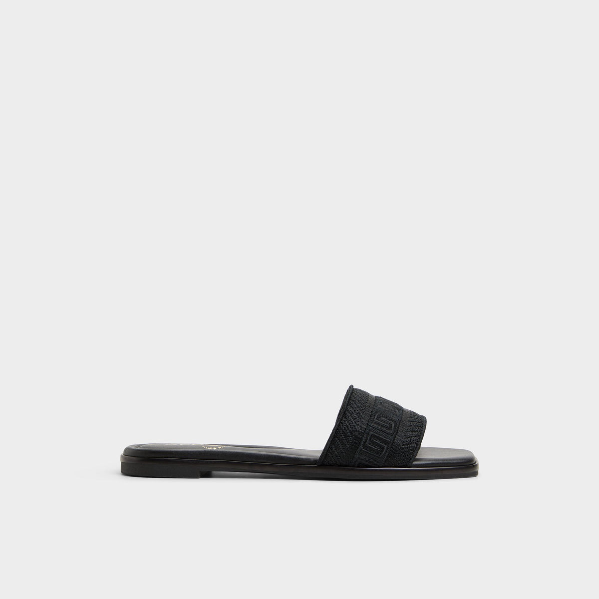 Oceania Black Women's Flats - Slide sandal | Aldo discount