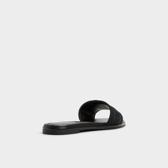 Oceania Black Women's Flats - Slide sandal | Aldo discount