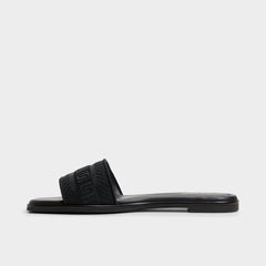 Oceania Black Women's Flats - Slide sandal | Aldo discount