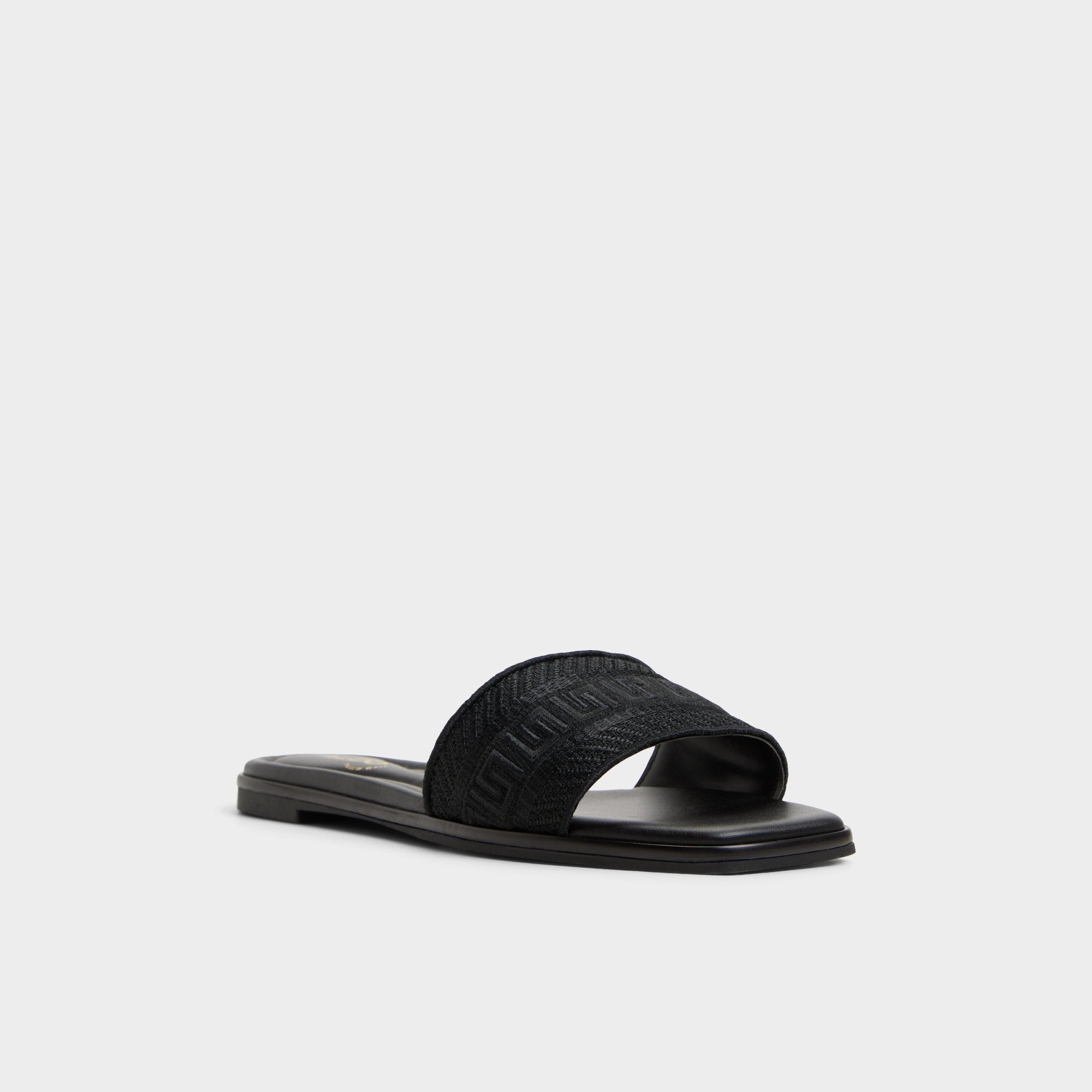 Oceania Black Women's Flats - Slide sandal | Aldo discount