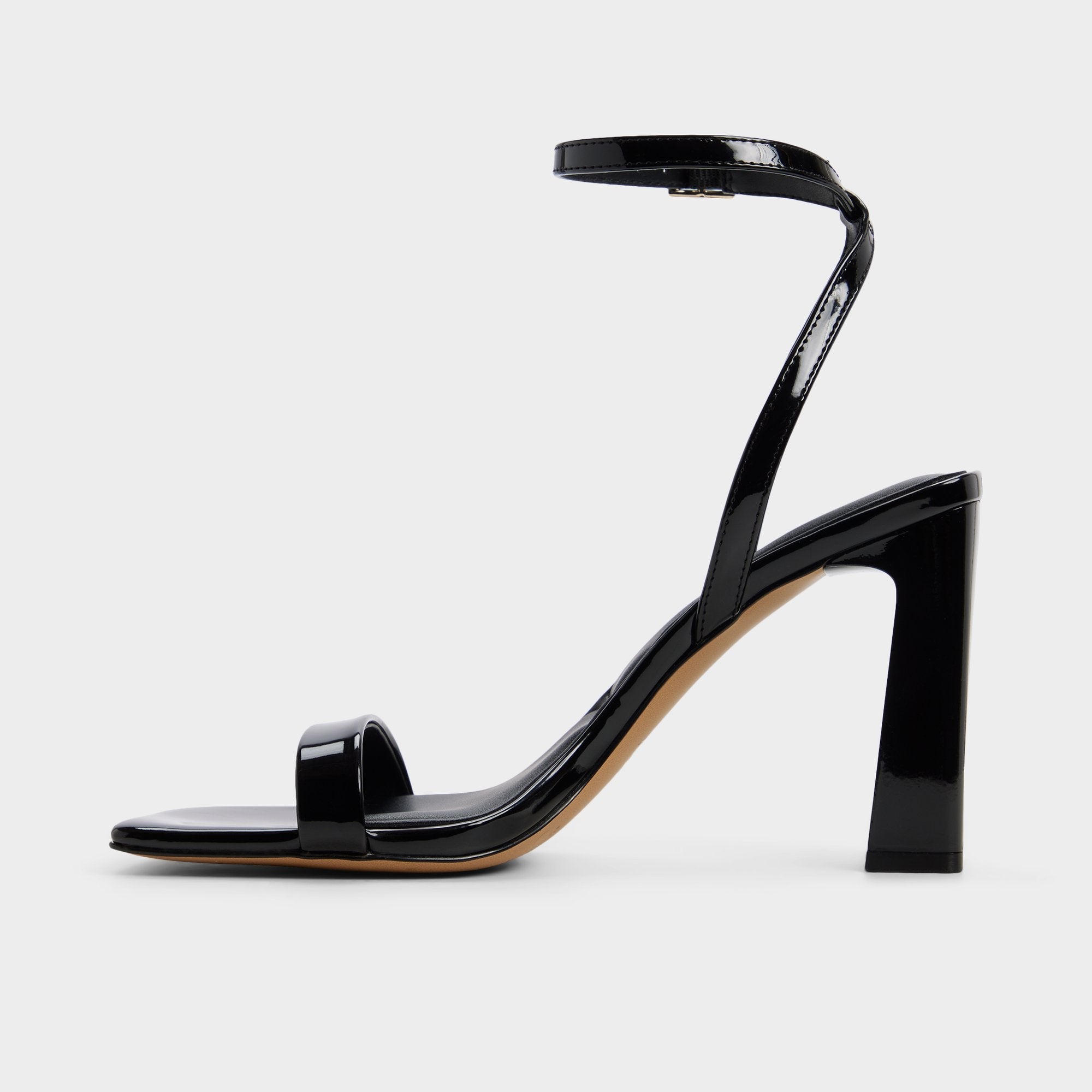 Azzira in Black - Strappy heeled sandal, Block heel | Aldo outlet