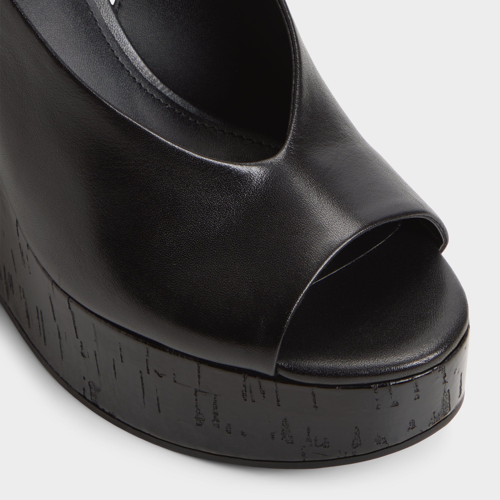 Tatianah in Black - Sling back heeled sandal, Wedge heel | Aldo discount