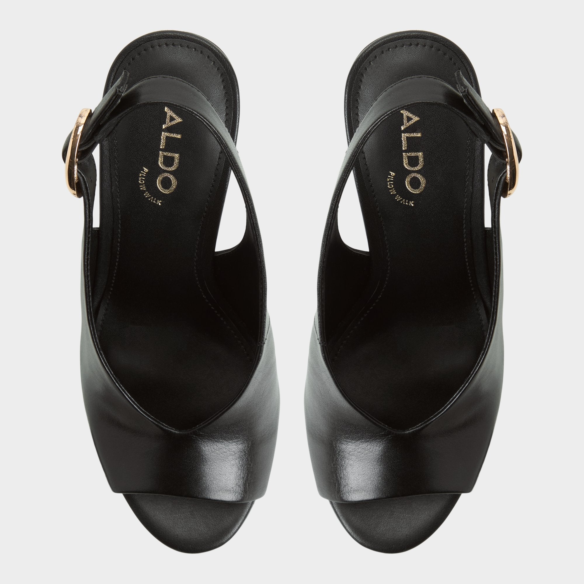 Tatianah in Black - Sling back heeled sandal, Wedge heel | Aldo discount