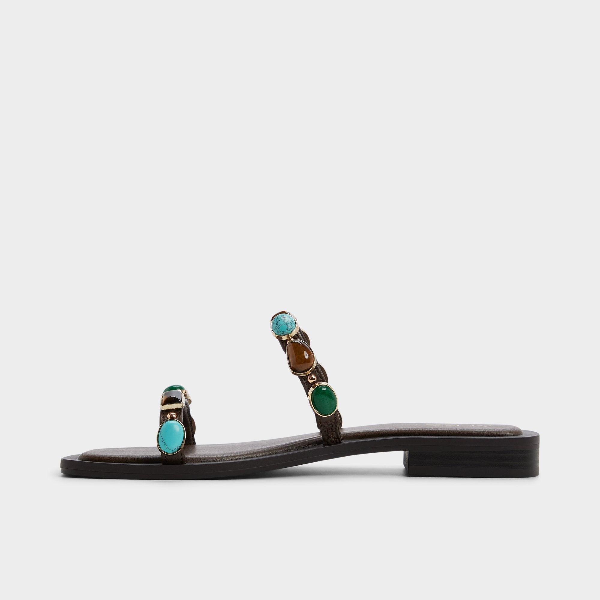 Sapphira in Dark Brown 14189967 - Slide sandal | Aldo outlet