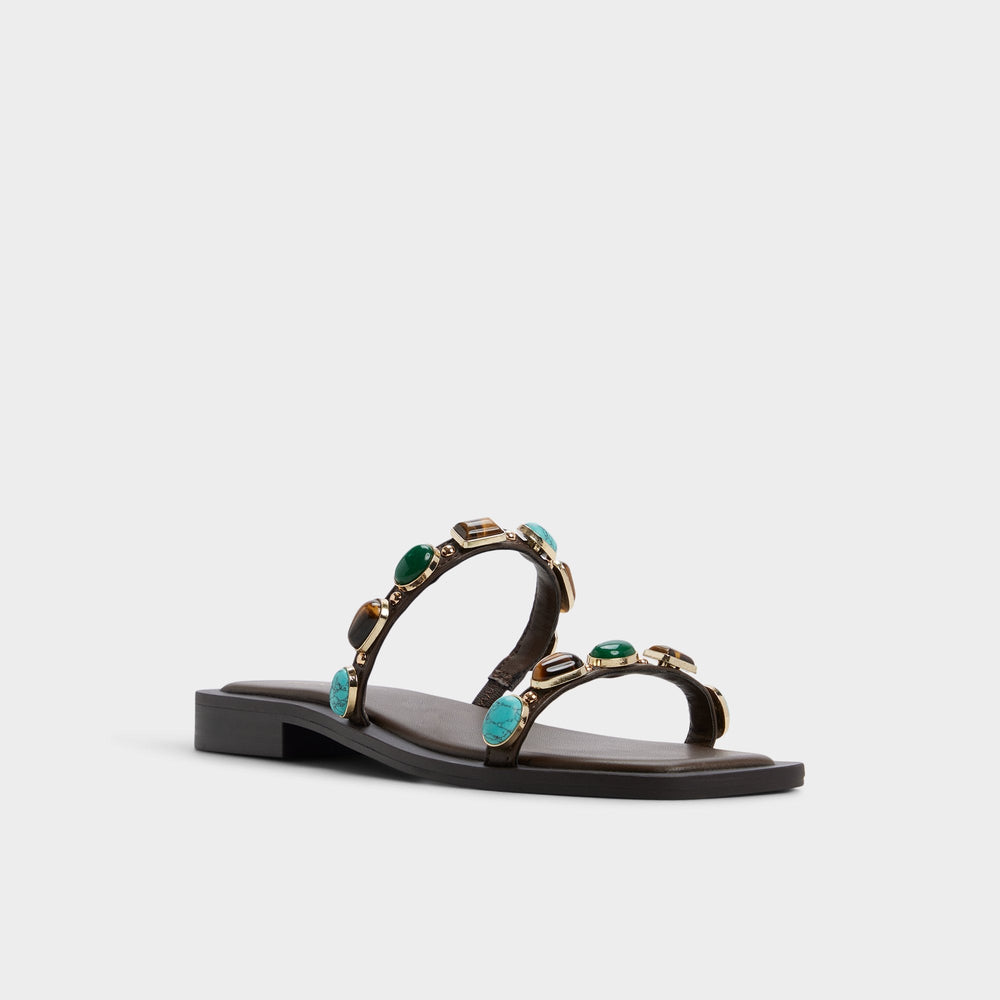 Sapphira in Dark Brown 14189967 - Slide sandal | Aldo outlet