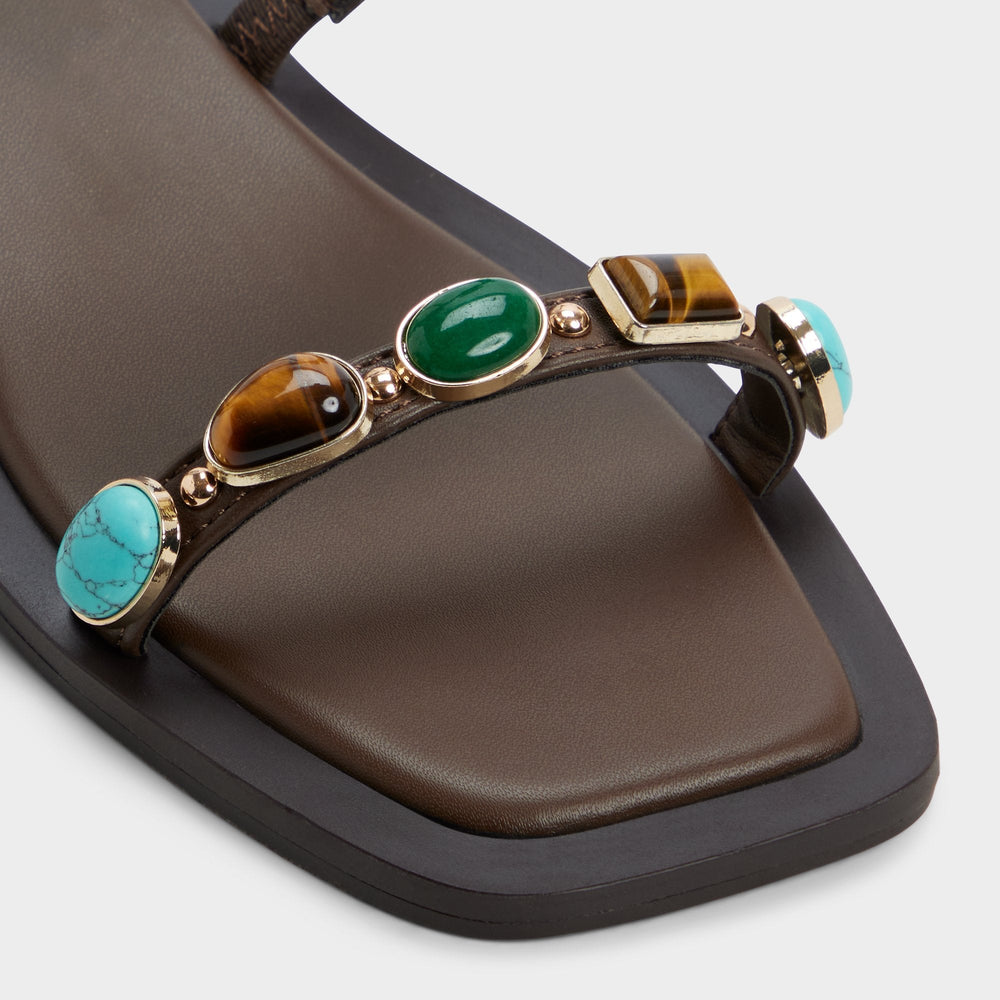 Sapphira in Dark Brown 14189967 - Slide sandal | Aldo outlet