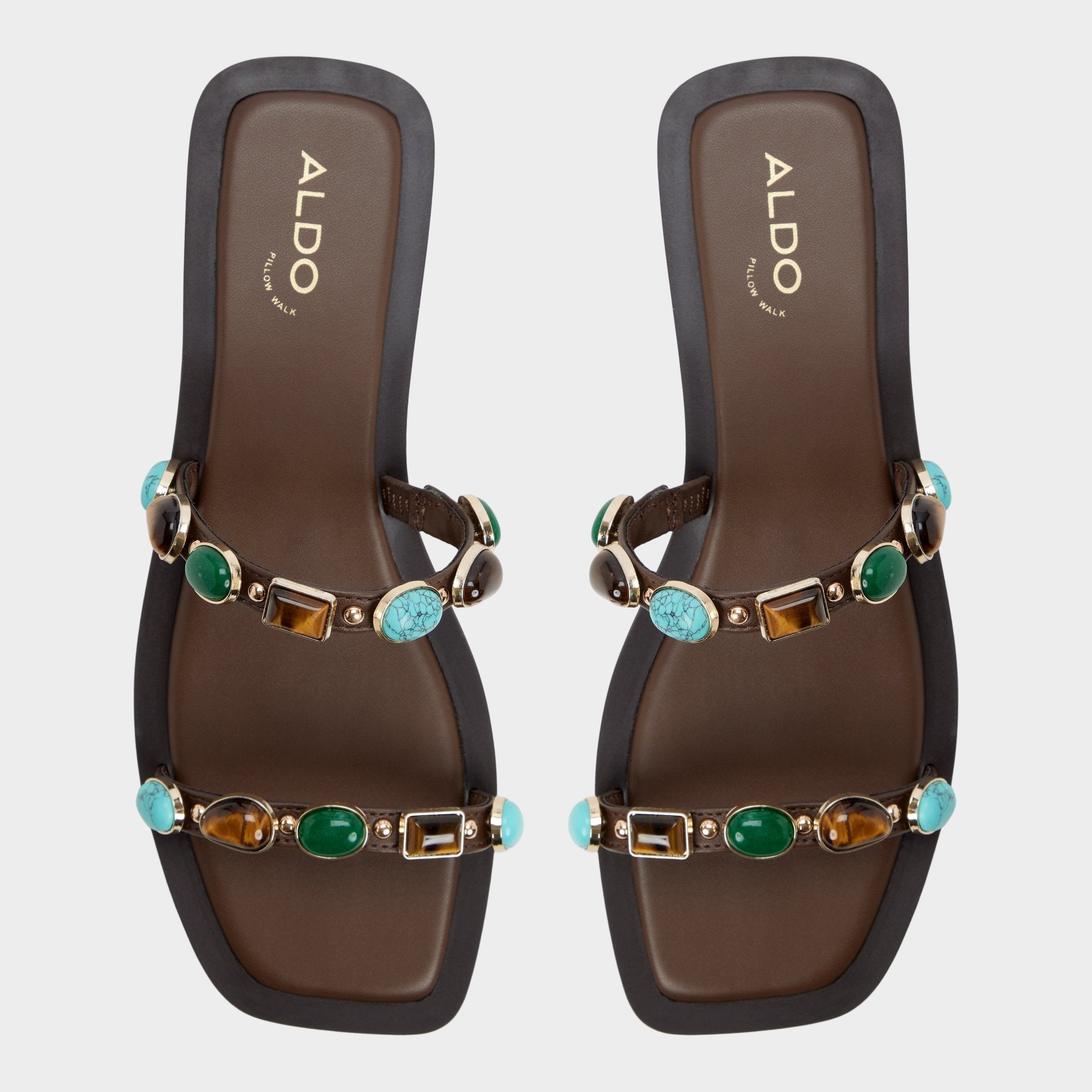 Sapphira in Dark Brown 14189967 - Slide sandal | Aldo outlet