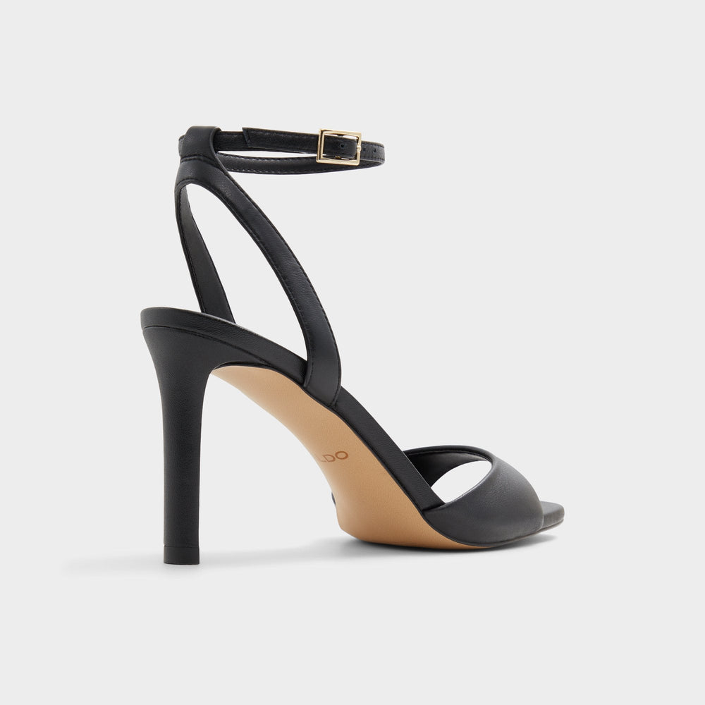 Sake Black Women's Strappy sandals - Strappy heeled sandal | Aldo sale