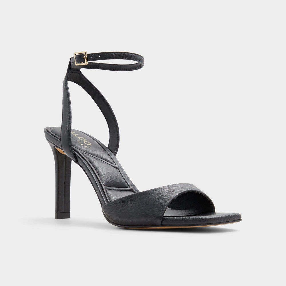 Sake Black Women's Strappy sandals - Strappy heeled sandal | Aldo sale
