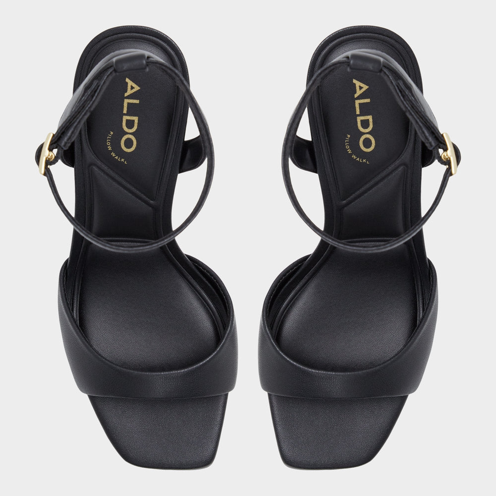 Sake Black Women's Strappy sandals - Strappy heeled sandal | Aldo sale