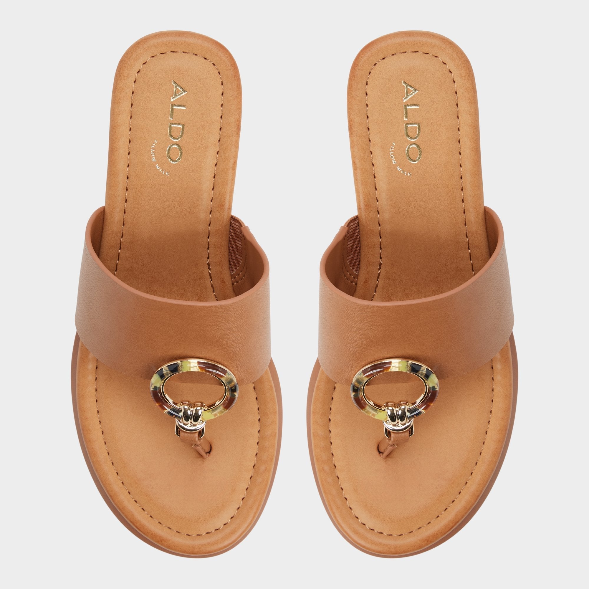 Friegan in Medium Brown - Slide sandal, Wedge heel | Aldo on sale