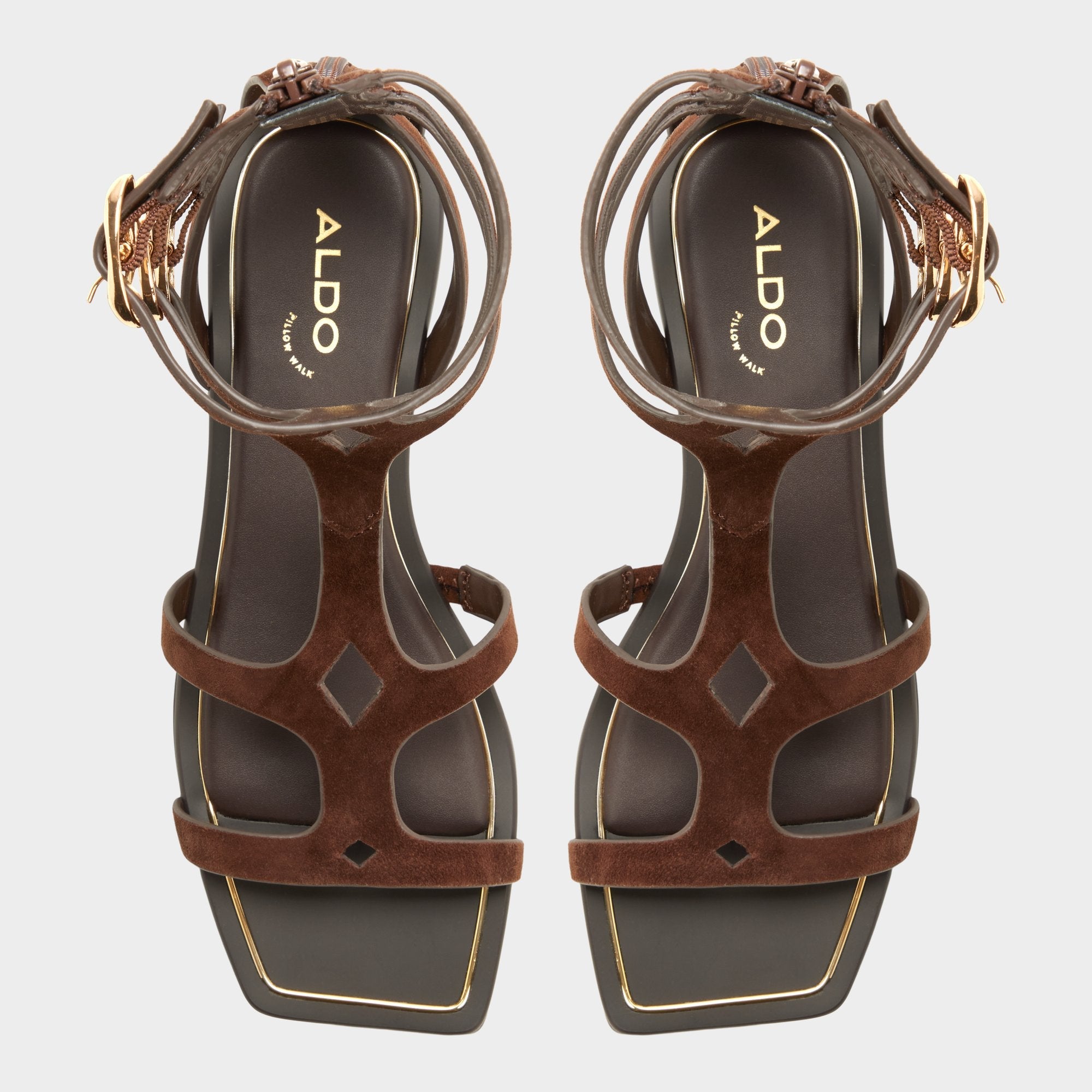 Marisea in Dark Brown - Gladiator sandal | Aldo discount