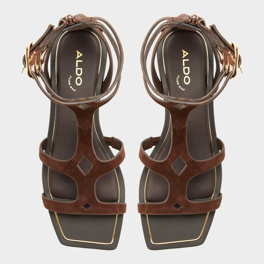 Marisea in Dark Brown - Gladiator sandal | Aldo discount