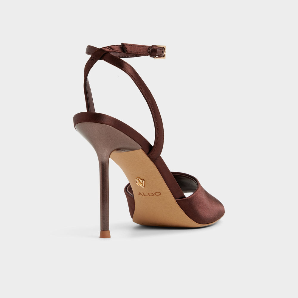 Kaiasien in Dark Brown 14151897 - Strappy heeled sandal, Stiletto heel | Aldo on sale