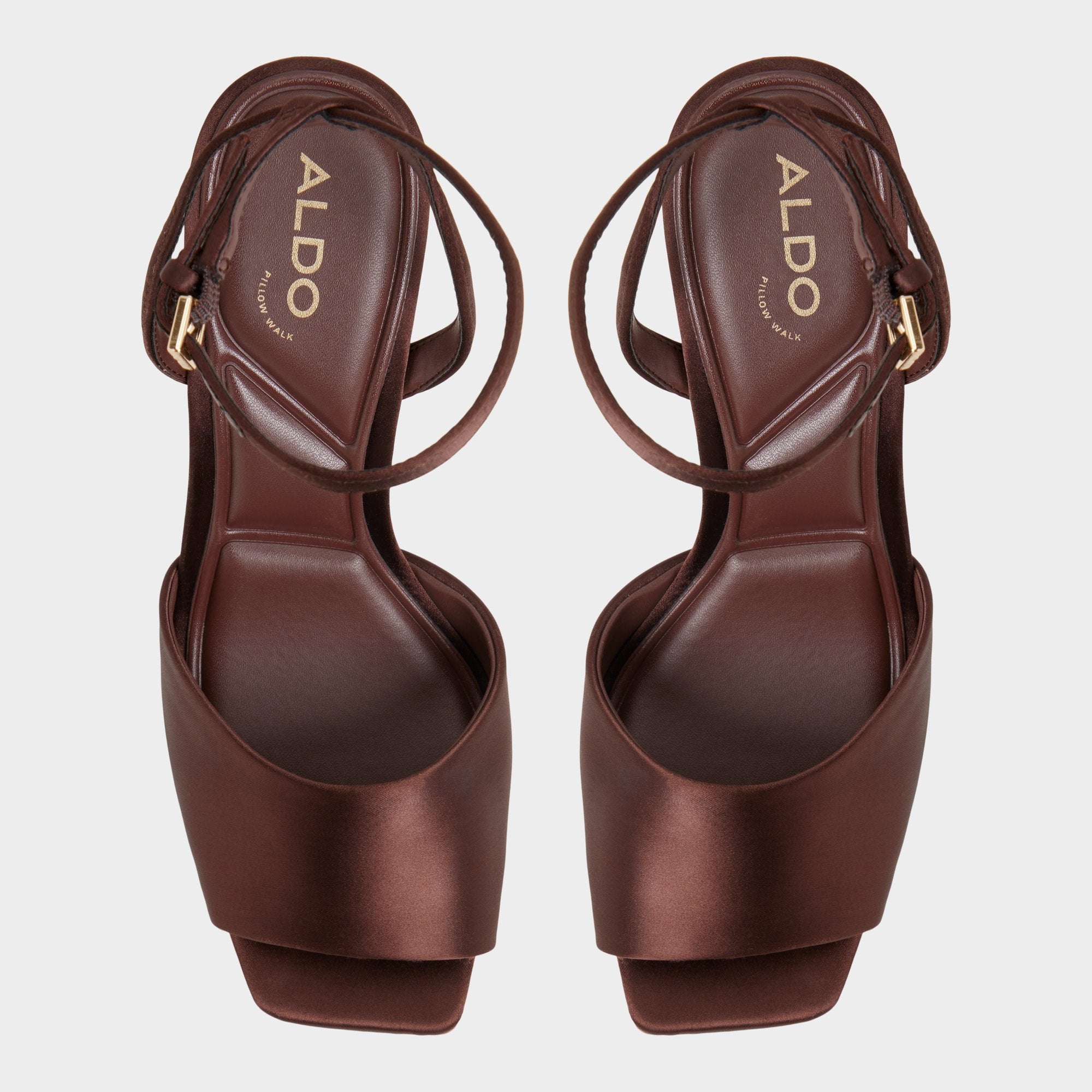 Kaiasien in Dark Brown 14151897 - Strappy heeled sandal, Stiletto heel | Aldo on sale