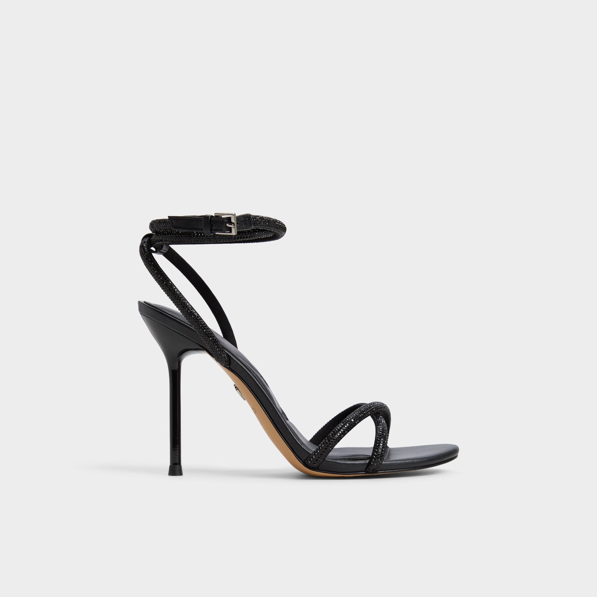 Manaelden Black Women's Strappy sandals - Strappy heeled sandal, Stiletto heel | Aldo for sale