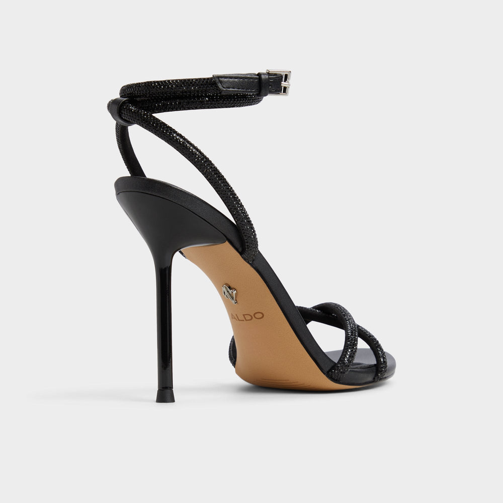 Manaelden Black Women's Strappy sandals - Strappy heeled sandal, Stiletto heel | Aldo for sale