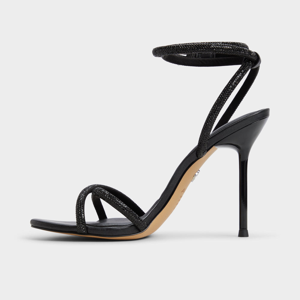 Manaelden Black Women's Strappy sandals - Strappy heeled sandal, Stiletto heel | Aldo for sale