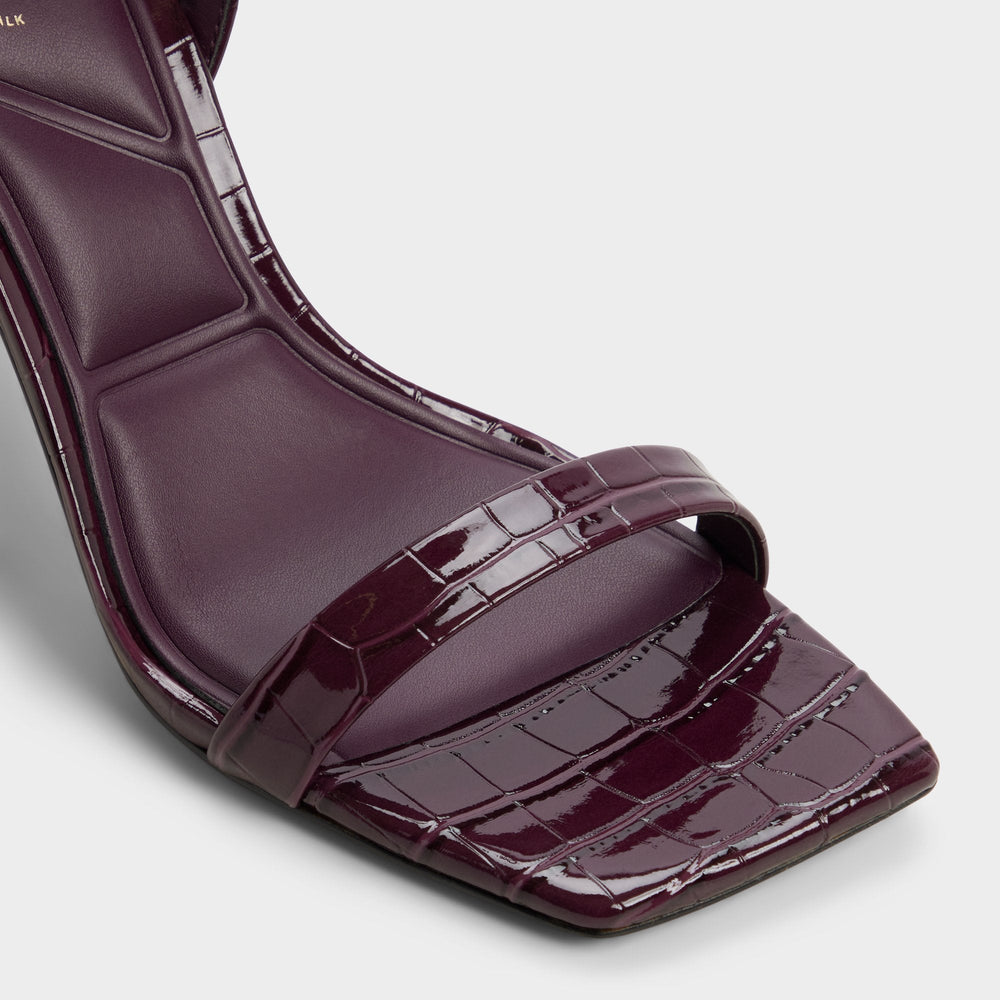 Azzira in Bordo - Strappy heeled sandal, Block heel | Aldo discount
