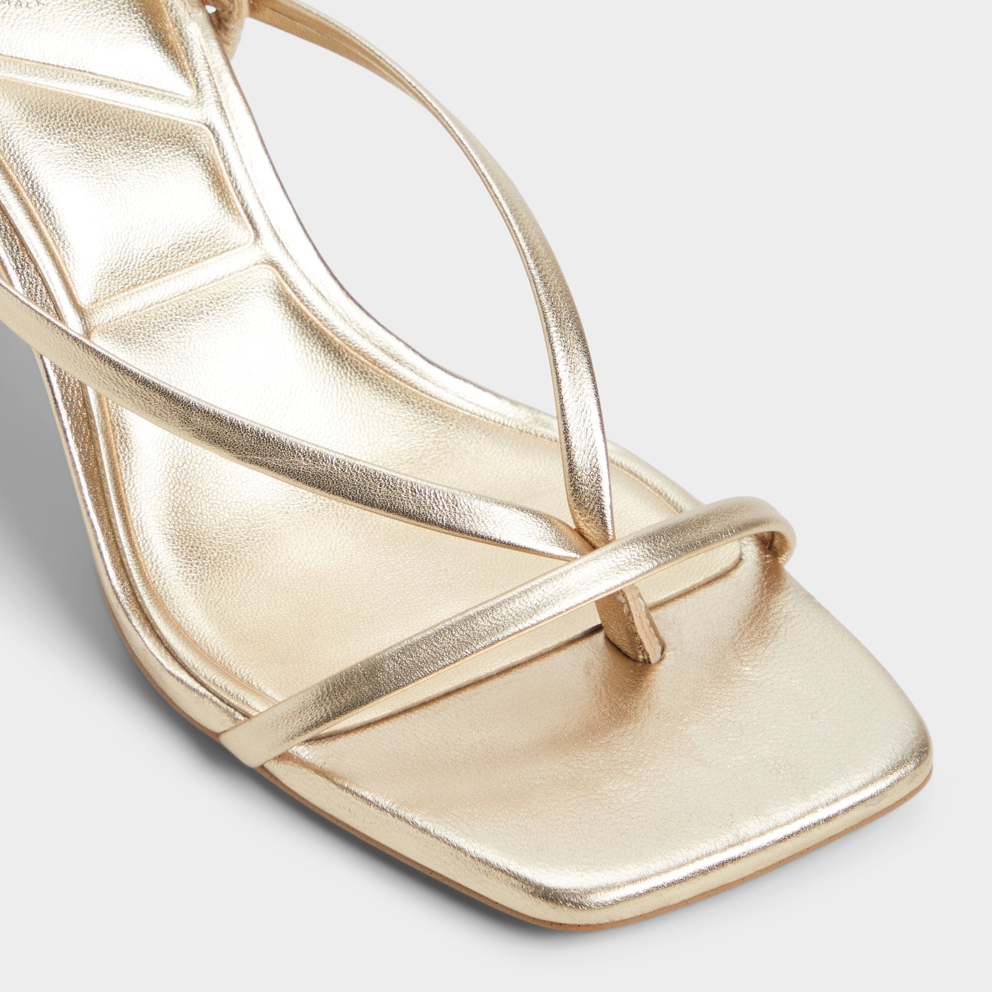 Riva Gold Women's Strappy sandals - Sling back heeled sandal, Stiletto heel | Aldo outlet