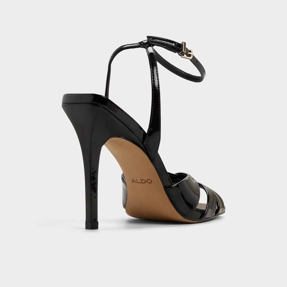 Meteora in Black - Strappy heeled sandal, Stiletto heel | Aldo discount
