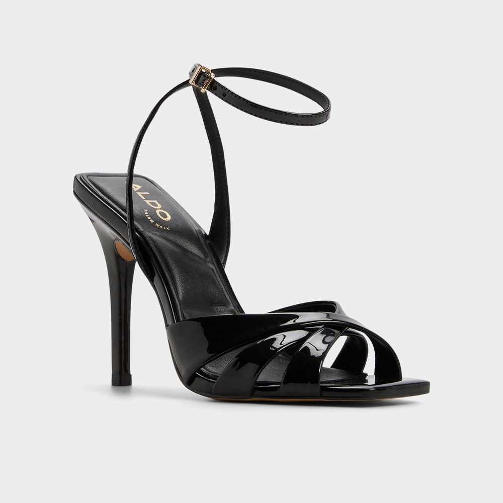 Meteora in Black - Strappy heeled sandal, Stiletto heel | Aldo discount