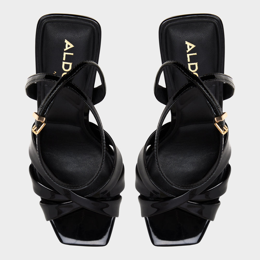 Meteora in Black - Strappy heeled sandal, Stiletto heel | Aldo discount