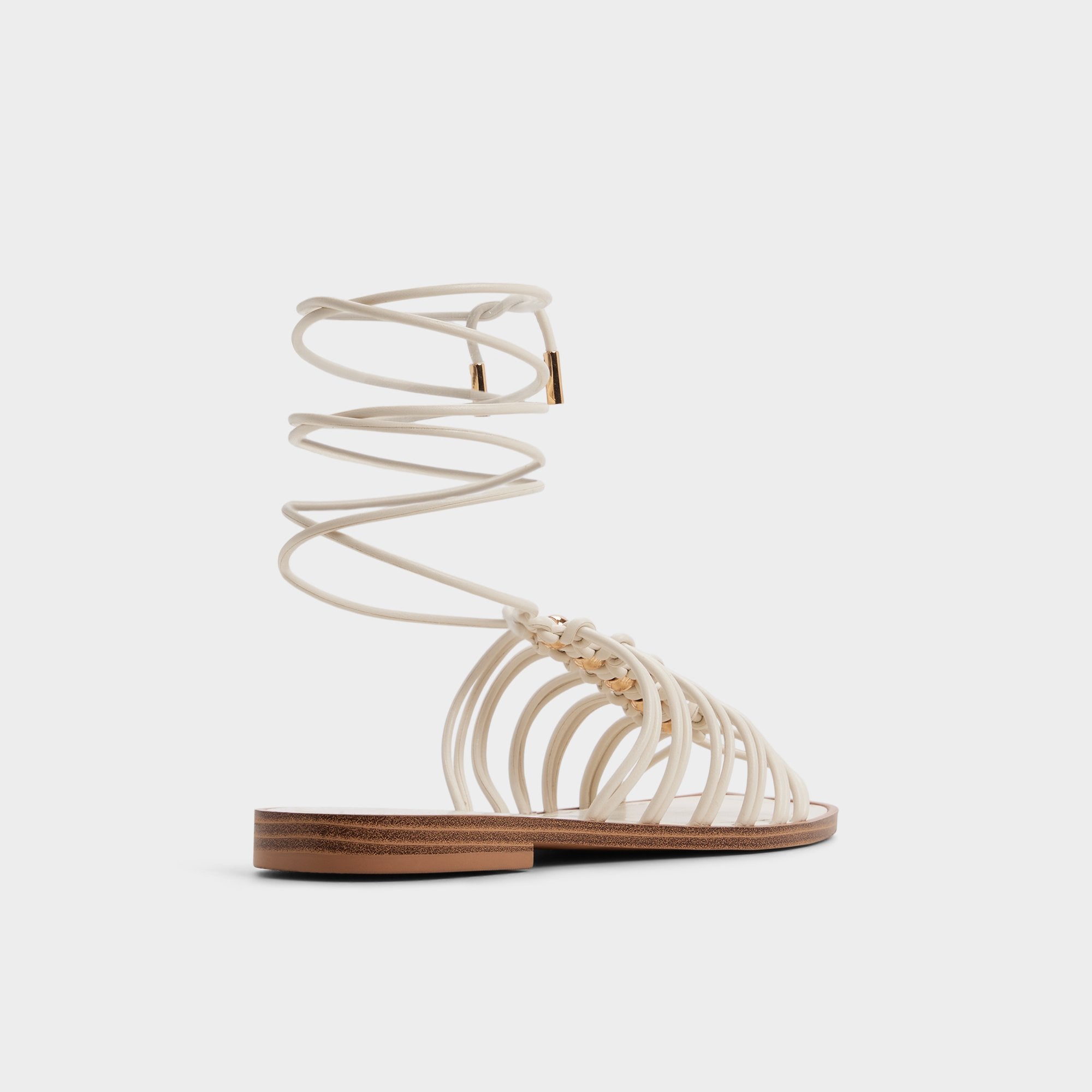 Unoma in White Bone - Strappy flat sandal | Aldo discount