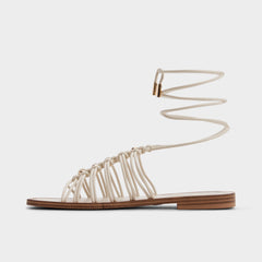 Unoma in White Bone - Strappy flat sandal | Aldo discount