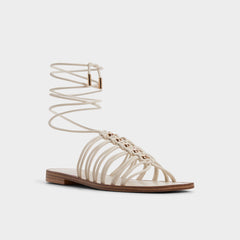 Unoma in White Bone - Strappy flat sandal | Aldo discount