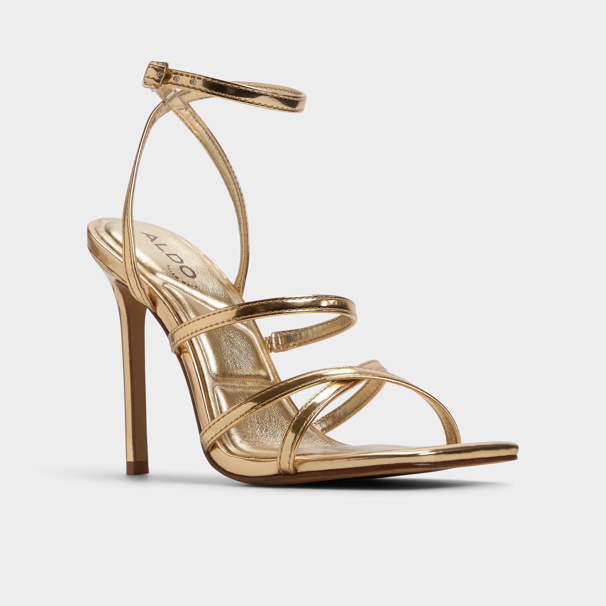 Galoi Gold Women's Iridescent metallics - Strappy heeled sandal | Aldo sale