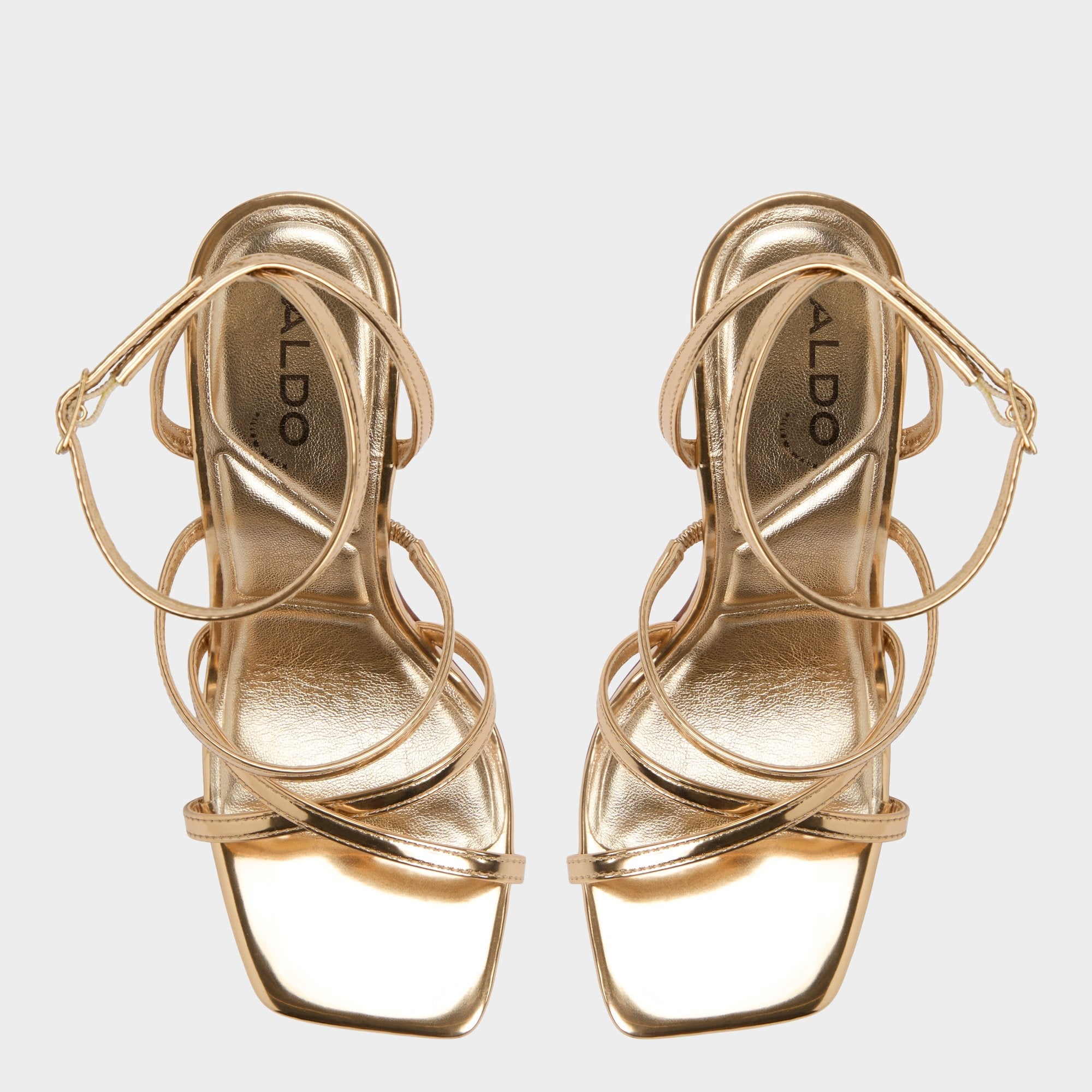 Galoi Gold Women's Iridescent metallics - Strappy heeled sandal | Aldo sale