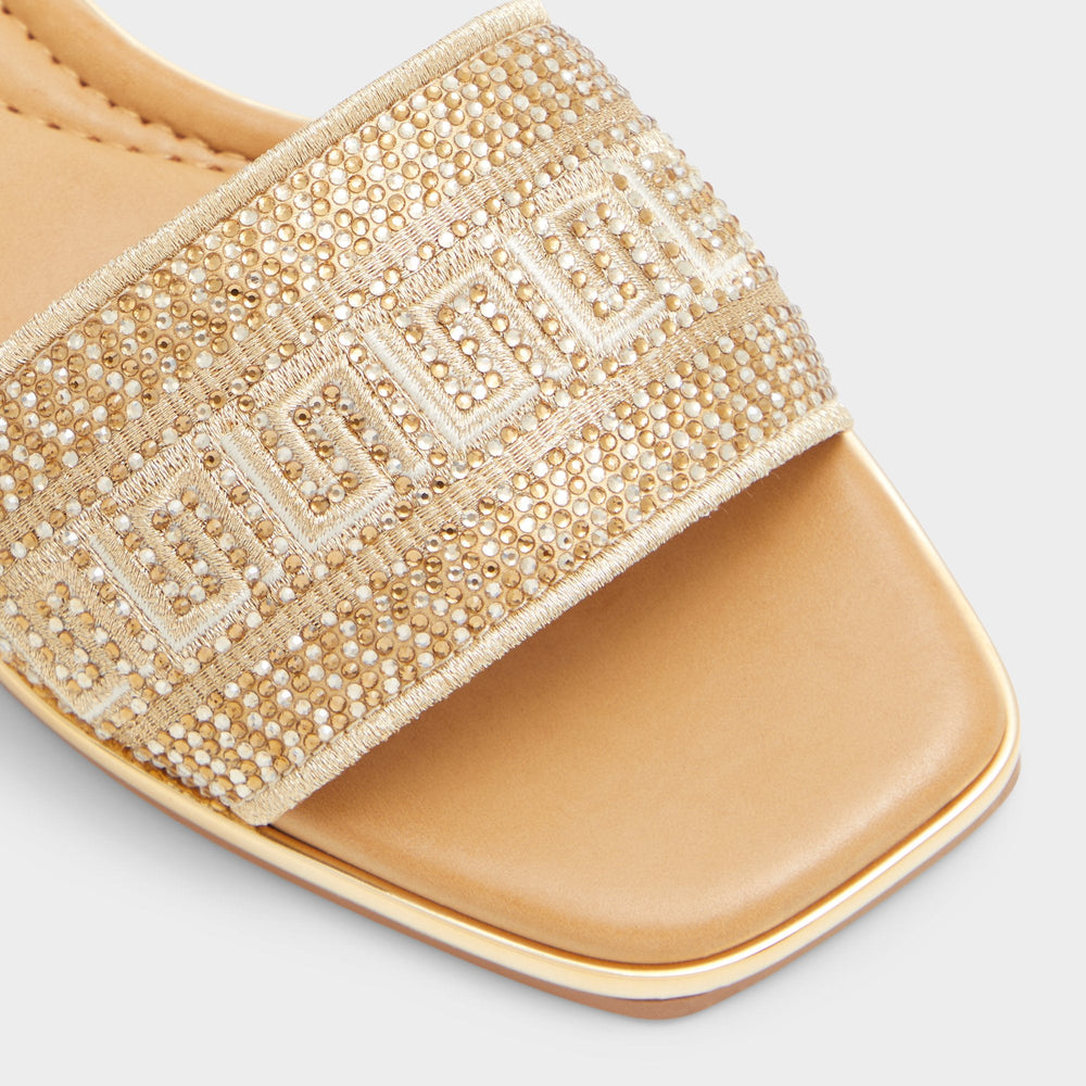 Oceania in Gold 13747178 - Slide sandal | Aldo for sale