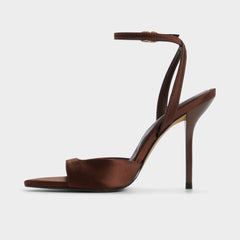 Forevermore in Dark Brown 14154135 - Strappy heeled sandal, Stiletto heel | Aldo online