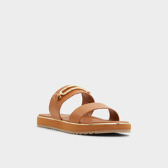 Lagoon Other Brown Women's Flats - Strappy flat sandal, Footbed sandal | Aldo discount