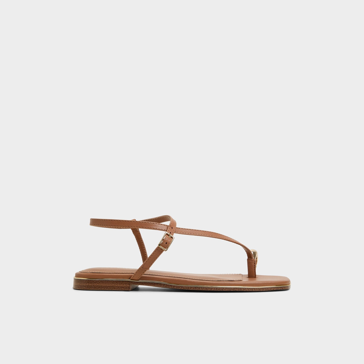 Jomalina Medium Brown Women's Flats - Strappy flat sandal | Aldo discount