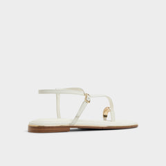 Jomalina White Women's Flats - Strappy flat sandal | Aldo for sale