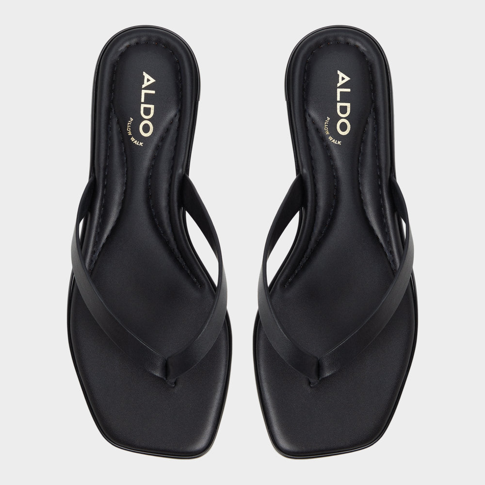 Theao Black Women's Flats - Flip flop | Aldo discount