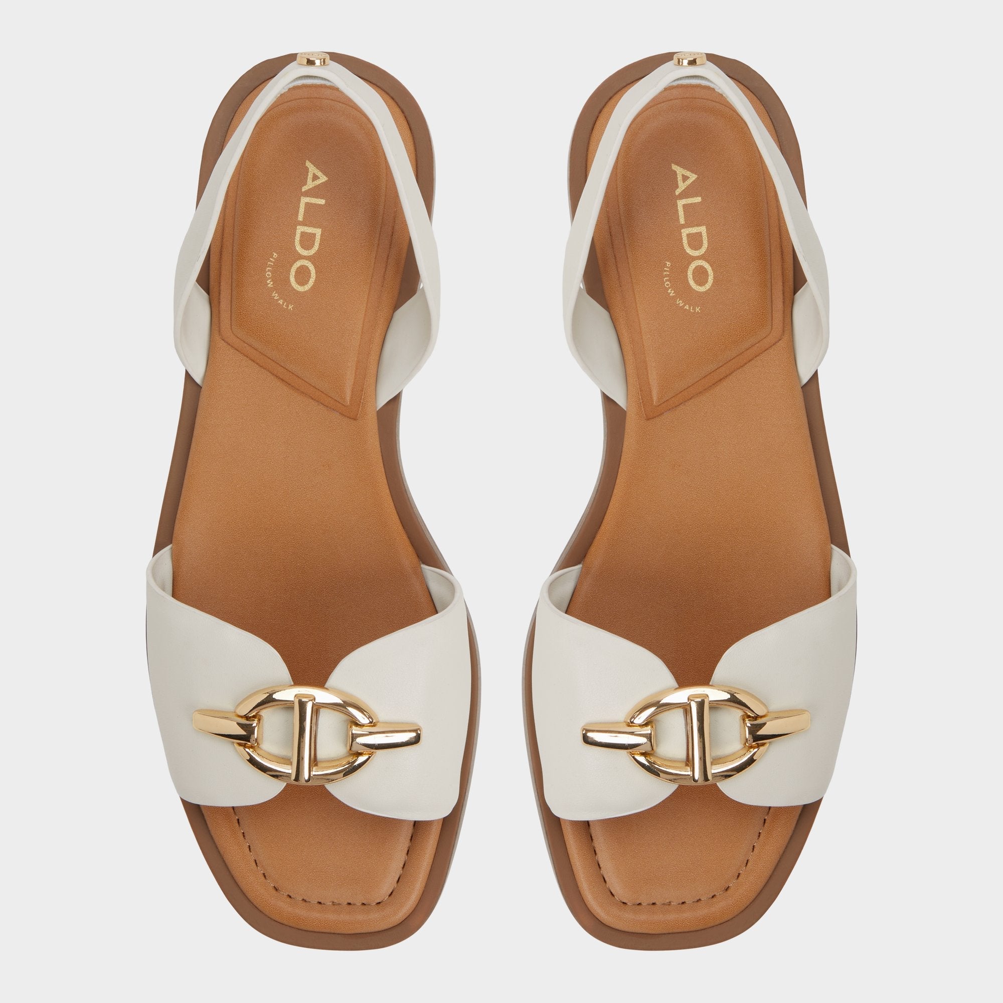 Goassi White/Bone Women's Flats - Flat sandal | Aldo online