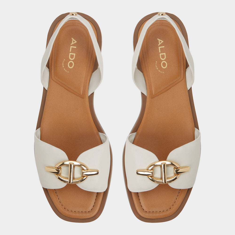 Goassi White/Bone Women's Flats - Flat sandal | Aldo online