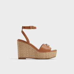 Ybylin Medium Brown Women's Wedges - Wedge sandal, Wedge heel | Aldo outlet