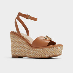 Ybylin Medium Brown Women's Wedges - Wedge sandal, Wedge heel | Aldo outlet